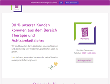Tablet Screenshot of fyn-marketing.de